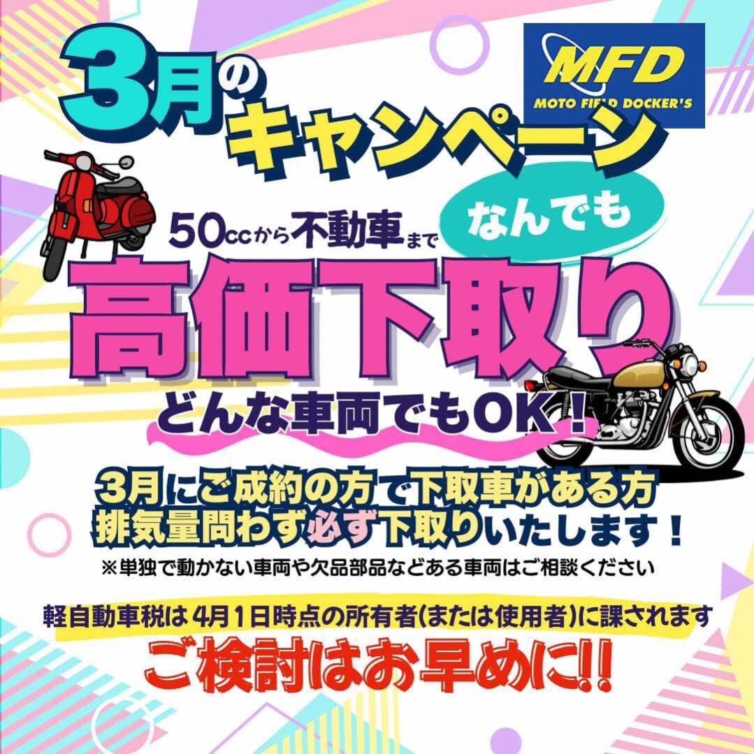 3月は下取り強化キャンペーン！💪