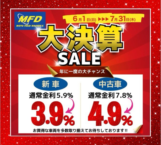 年に一度の大決算セール！！